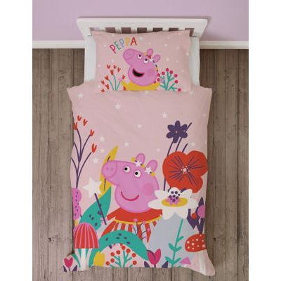 M&S Peppa Pig™ Cotton Blend Cot Bedding Set - Multi, Multi