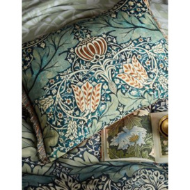 William Morris At Home Avon Chintz Bolster Cushion - Indigo, Indigo