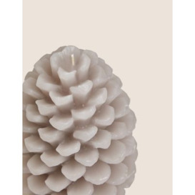M&S Pine Cone Candle - Taupe, Taupe