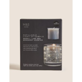 Marks & Sparkle™ Neroli, Lime & Bergamot Light Up Candle Refill Set - Silver, Silver