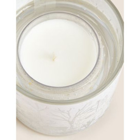 M&S Winter Shimmer Glow Light Up Candle - Silver, Silver