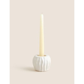 M&S Ripple Candle Holder - Natural, Natural