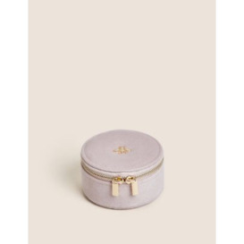 M&S Bee Small Velvet Jewellery Box Light Pink, Light Pink by