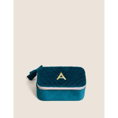 M&S Alphabet Velvet Jewellery Box Letter U Multi, Multi by