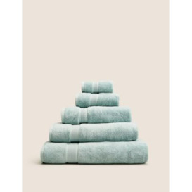 M&S Heavyweight Super Soft Pure Cotton Towel - GUEST - Teal, Teal,Silver Grey,Mocha,Duck Egg,Midnight,Chambray,White,Charcoal