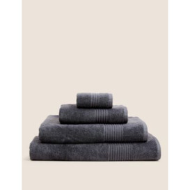 M&S Everyday Egyptian Cotton Towel - HAND - Charcoal, Charcoal