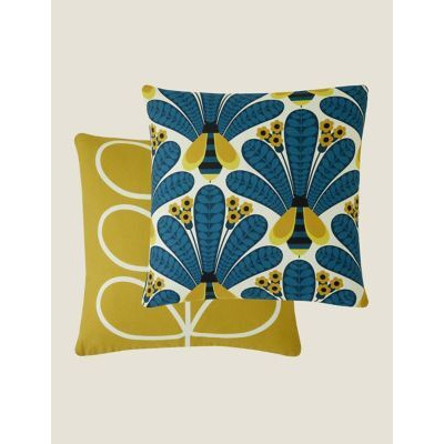 Orla Kiely Cotton Rich Honey Bee Cushion - Navy, Navy