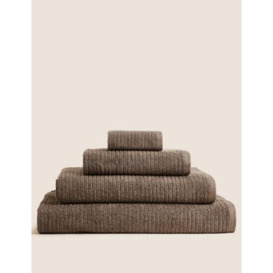 M&S Pure Cotton Quick Dry Towel - BATH - Sage, Sage,Stone,White,Charcoal,Silver Grey,Navy