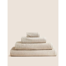 M&S Pure Cotton Quick Dry Towel - BATH - Stone, Stone,White,Chambray,Charcoal,Navy