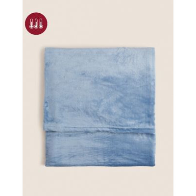 M&S Fleece Throw - MED - Blue, Blue,Light Grey,Pink
