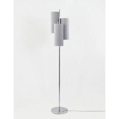 M&S Velvet Multi-Light Cluster Floor Lamp - Silver, Silver