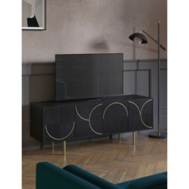 M&S X Swoon Odette Wide TV Unit - Black, Black