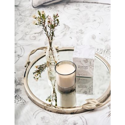 Laura Ashley Tregaron Filled Lustre Scented Candle - Silver Mix, Silver Mix