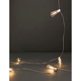 M&S 10 Silver Outdoor Solar Festoon Lights - Silver Mix, Silver Mix