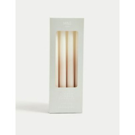 M&S Set of 4 Ombre Taper Dinner Candles - Grey Mix, Grey Mix,Pink Mix