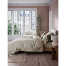 M&S X Fired Earth Washed Cotton Extra Deep Fitted Sheet - 6FT - Apres Ski, Apres Ski,Under The Waves,Dusty Cedar,Garden Folly,Storm,Charcoal,Plumbago,Dover Cliffs