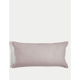M&S Pure Cotton Bolster Cushion - Neutral, Neutral,Soft Green