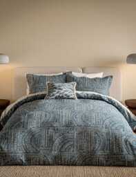 Harlequin Pure Cotton Frescoes Bedding Set Blue