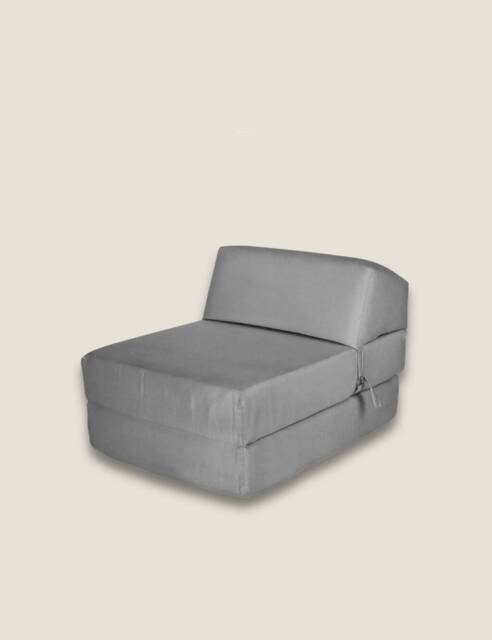 Kaikoo Grey Single Chair Bed Grey