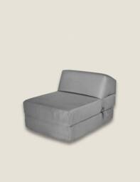 Kaikoo Grey Single Chair Bed Grey