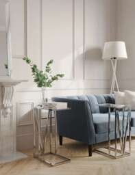 Gallery Direct Milan C Side Table Silver