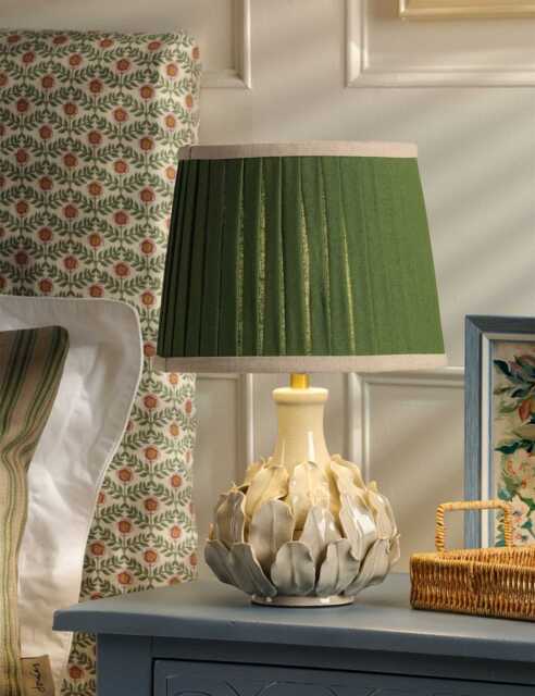 Joules Home Lighting Chatsworth Ceramic Table Lamp Green Mix