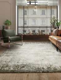 Asiatic Kuza Border Woven Rug Green