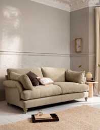 BARKER AND STONEHOUSE Isla 3 Seater Sofa Khaki