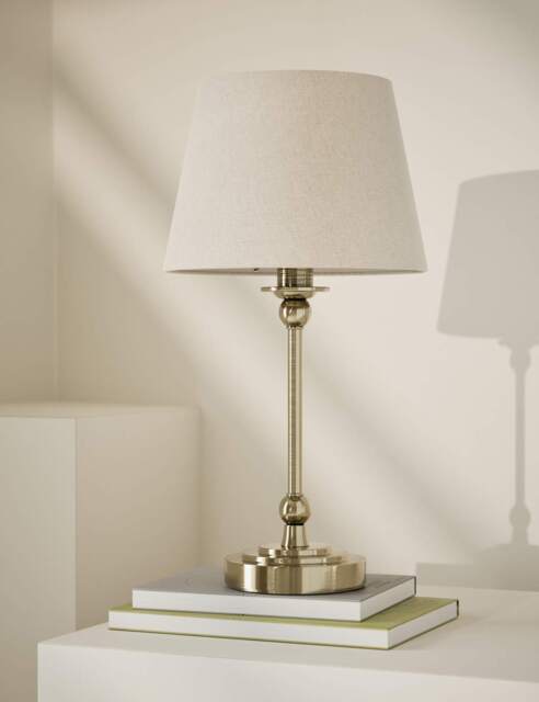 M&S Blair Table Lamp Antique Brass