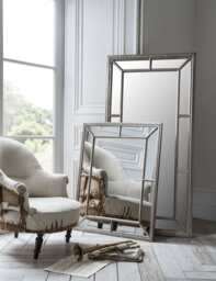 Gallery Direct Lawson Extra Large Rectangular Wall Mirror Silver