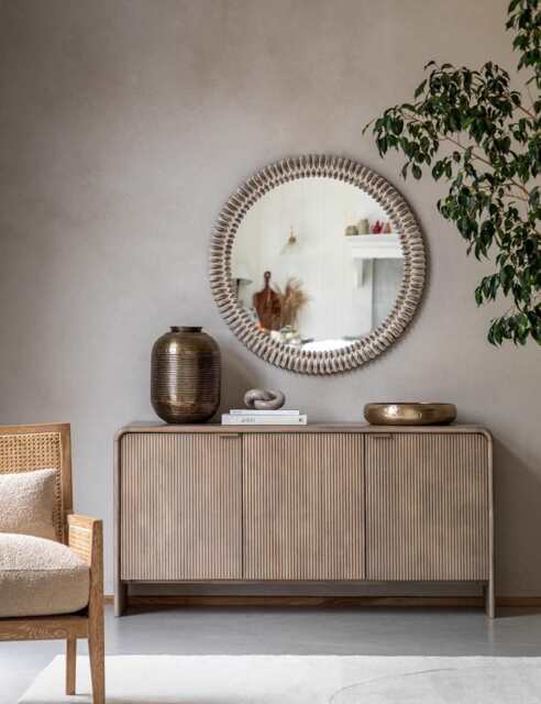 Gallery Direct Colonna 3 Door Sideboard Grey