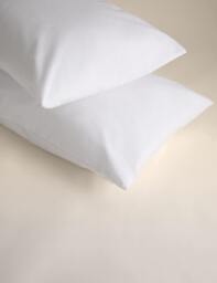 Sleep Solutions 2 Pack Terry Waterproof Pillow Protectors White