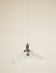 M&S Florence Single Pendant Light Silver