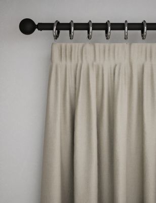 M&S Pure Cotton Pencil Pleat Curtains - WDR54 - Neutral, Neutral,Green,Clay,Stone