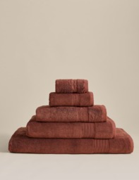 M&S Egyptian Cotton Towel Chestnut