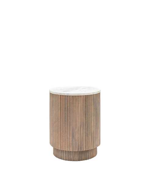 Gallery Direct Marmo Round Side Table Grey
