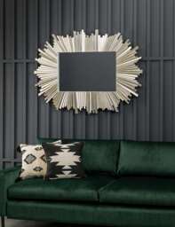 Gallery Direct Herzfeld Extra Large Rectangular Wall Mirror Silver