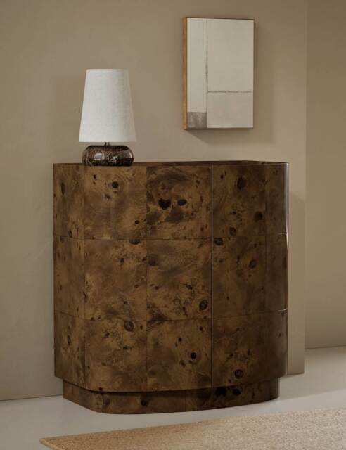 Gallery Direct Burl 2 Door Sideboard Natural Mix