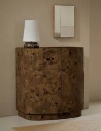 Gallery Direct Burl 2 Door Sideboard Natural Mix