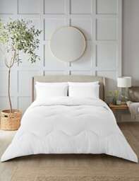 Nightlark Seersucker 10.5 Tog Coverless Duvet Set White