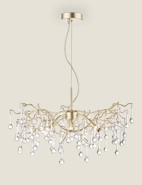 Laura Ashley Willow Pendant Light Champagne