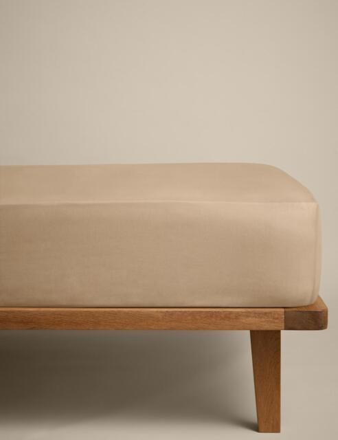 M&S Cotton Rich Fitted Sheet Biscuit
