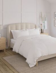 M&S Cassis Upholstered Bed - 4FT6 - Cream Mix, Cream Mix,Grey Mix,Latte