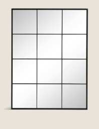 M&S Large Manhattan Mirror Black Mix