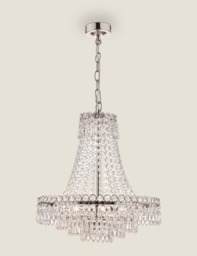 Laura Ashley Enid Chandelier Silver