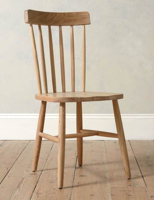 Cotswold Company Set of 2 Inglesham Spindleback Dining Chairs Natural