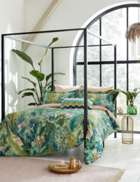 Harlequin Pure Cotton Sateen Floreana Bedding Set Green Mix