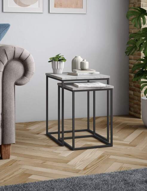 M&S Farley Nest of Tables Marble