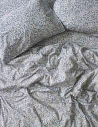 Piglet In Bed Pure Cotton Mini Meadow Duvet Cover Blue Mix