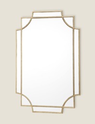 DAR Guapo Rectangular Wall Mirror Gold